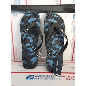 New Without Box Nautica Men's Jiren Slide Sandal Blue Camo Size 11 - #46